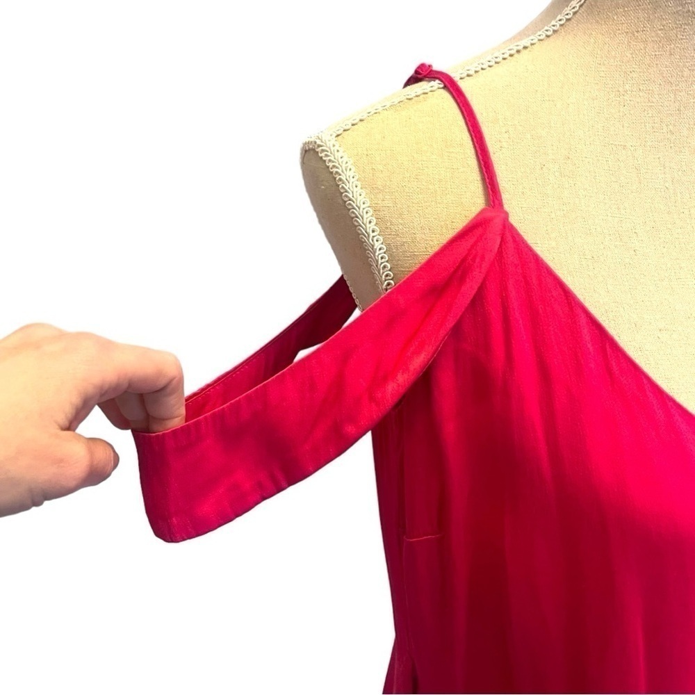 Bardot Leah Satin Off-The-Shoulder Maxi Wrap Dress - Picture 7 of 15